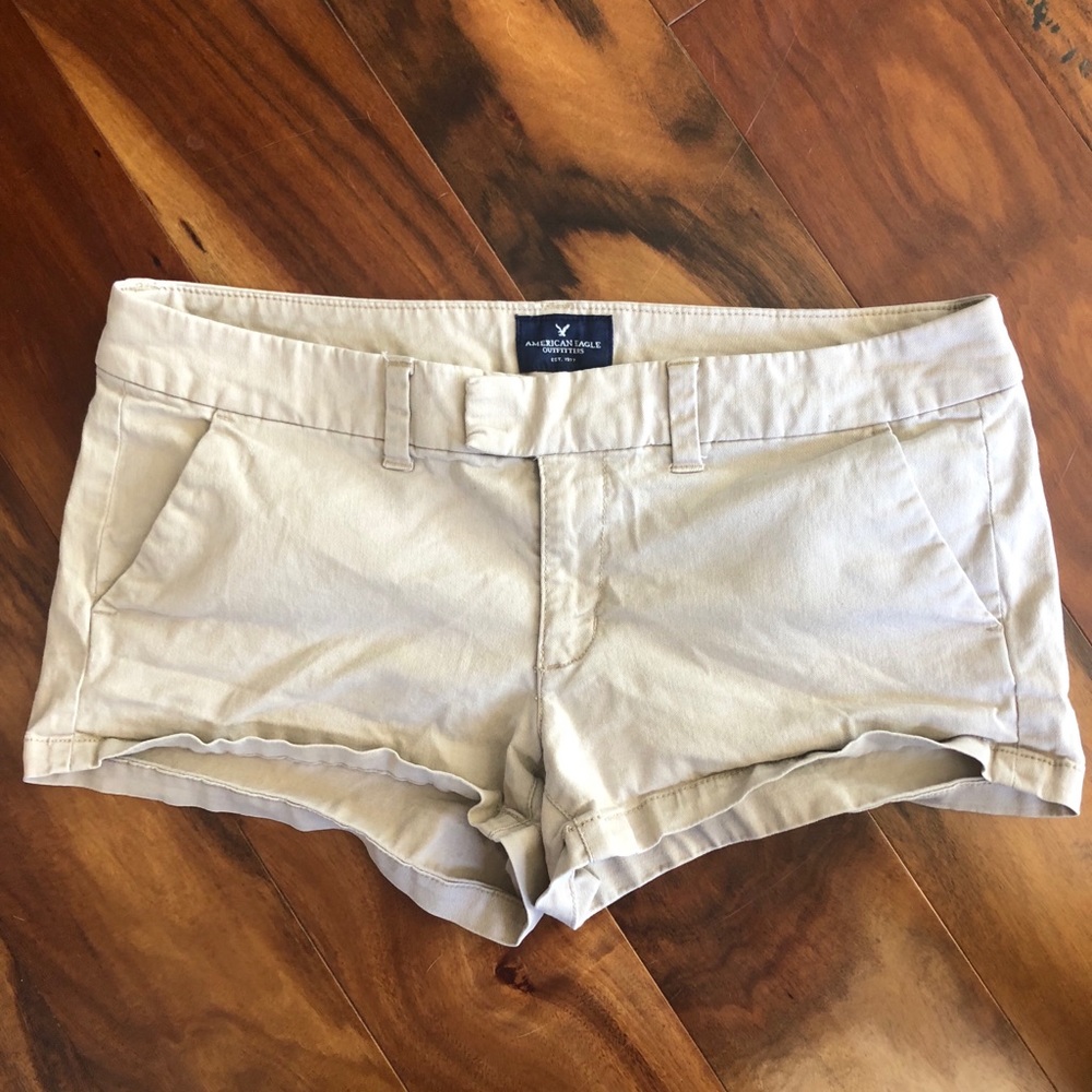 AE khaki shorts